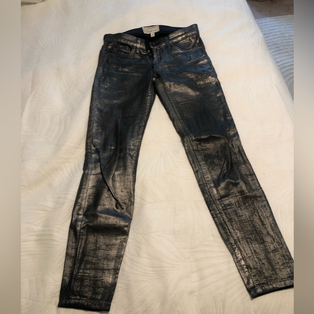 Current Elliot black/ silver jeans